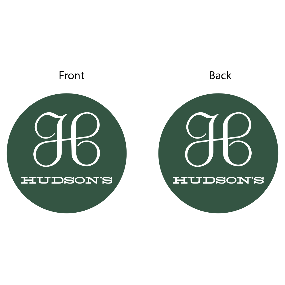 Keychain - Hudson's - Round Metal