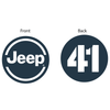 Keychain - Jeep 41 - Round Metal