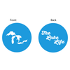 Keychain - Lake Life Michigan - Round Metal