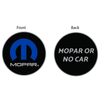 Keychain - Mopar Or No Car - Round Metal