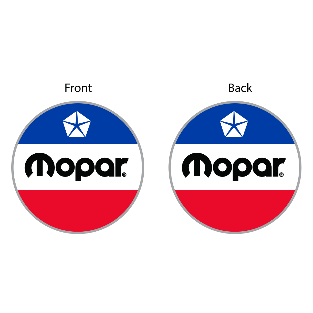 Keychain - Mopar RWB - Round Metal
