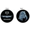 Keychain - Ram TRX Dinosaur - Round Metal
