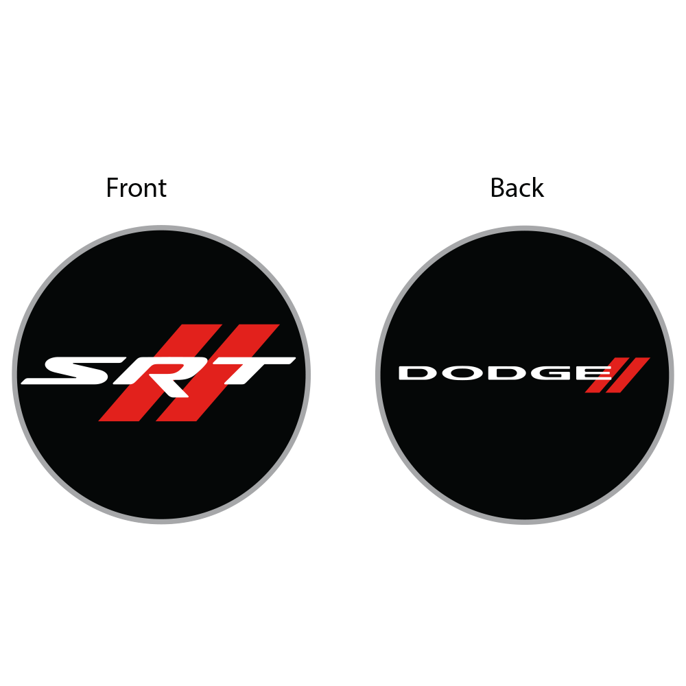Keychain - Dodge SRT Rhombus - Round Metal
