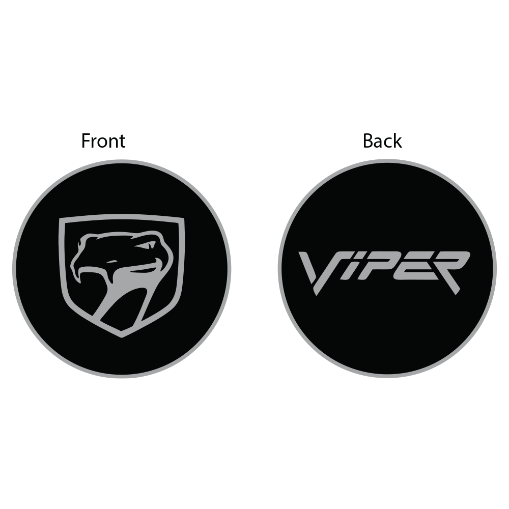 Keychain - Dodge Viper Sneaky Pete - Round Metal