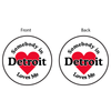 Keychain - Somebody In Detroit Loves Me - Round Metal