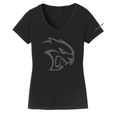 Ladies Dodge SRT Hellcat Blackout - Black - Detroit Shirt CompanyFCA - DodgeT-Shirts (Apparel)