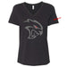 Ladies Dodge SRT Hellcat REDEYE - Heather Black - Detroit Shirt CompanyFCA - DodgeT-Shirts (Apparel)