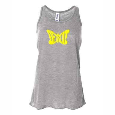 Ladies Relaxed Racerback Tank Top - Detroit Butterfly Heather Grey - Detroit Shirt CompanyDetroit Shirt CompanyOther Apparel