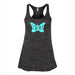 Ladies Relaxed Racerback Tank Top - Detroit Butterfly Black Marble - Detroit Shirt CompanyDetroit Shirt CompanyOther Apparel