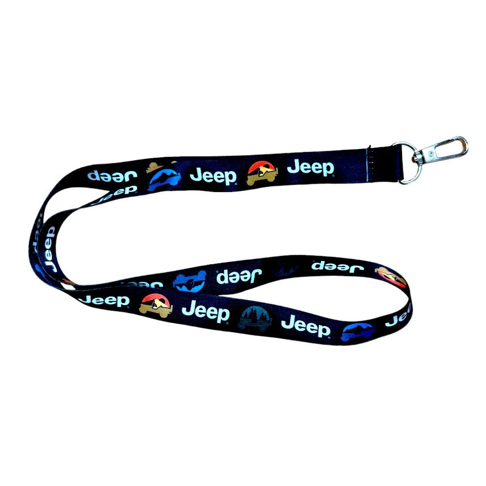 Lanyard - Jeep Elements Black - Detroit Shirt CompanyFCA - JeepLanyard