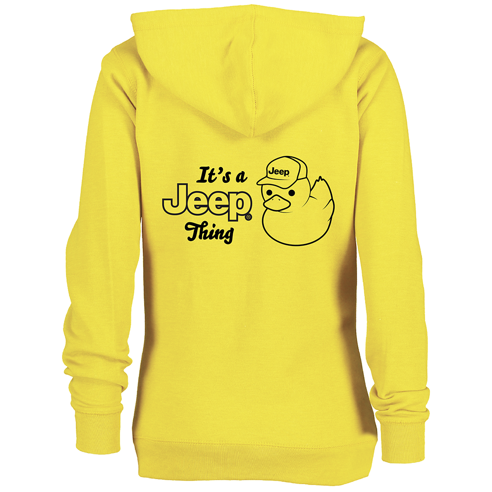 Ladies Jeep® It's A Jeep Thing Duck Zip Hoodie - Yellow