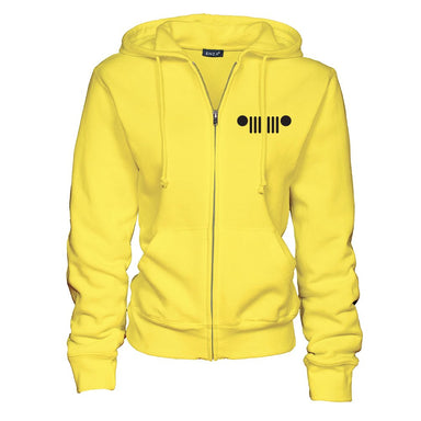 Ladies Jeep® It's A Jeep Thing Duck Zip Hoodie - Yellow - Detroit Shirt CompanyFCA - JeepHoodies (Apparel)