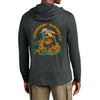 Mens Long Sleeve Hooded Jeep® Sasquatch T-Shirt - Black Heather - Detroit Shirt CompanyFCA - JeepT-Shirts (Apparel)