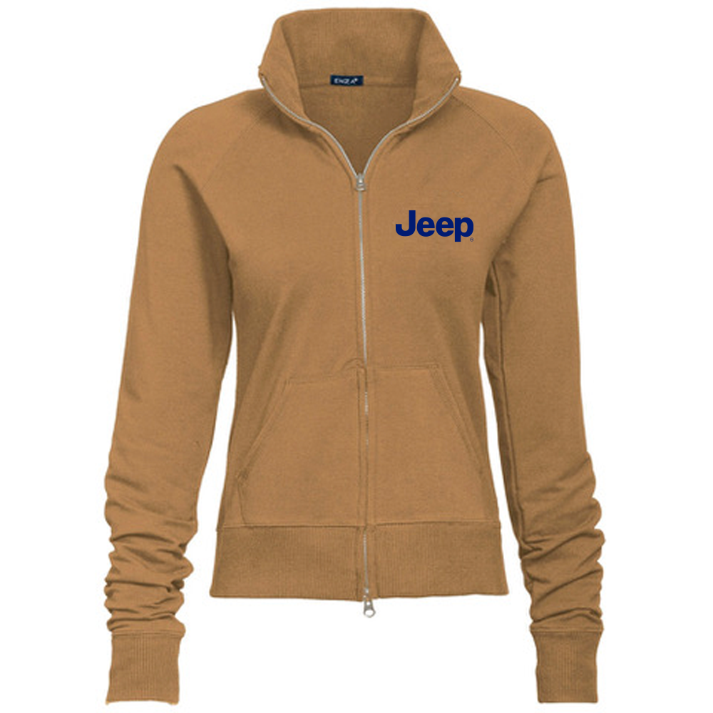 Ladies Jeep® Text Embroidered Fleece Jacket - Multiple Colors-FINAL SALE