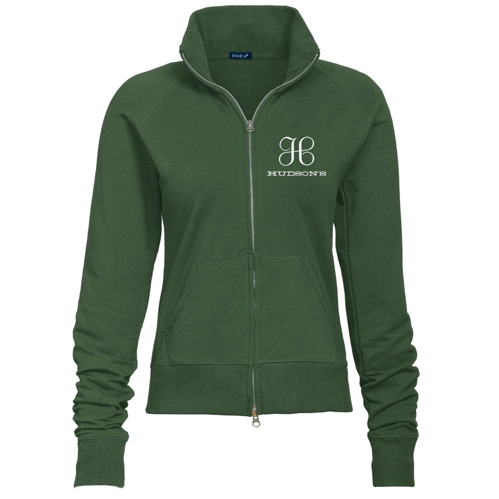 Hudson's Detroit Zip Fleece Jacket - Forest Green