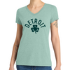 Ladies 313 Shamrock V-Neck - St. Patrick's Day Dusty Sage
