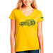 Ladies Jeep® V - neck Atomic Side - Maize - Detroit Shirt CompanyFCA - JeepT-Shirts (Apparel)