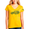 Ladies Jeep® V-neck Atomic Side - Maize