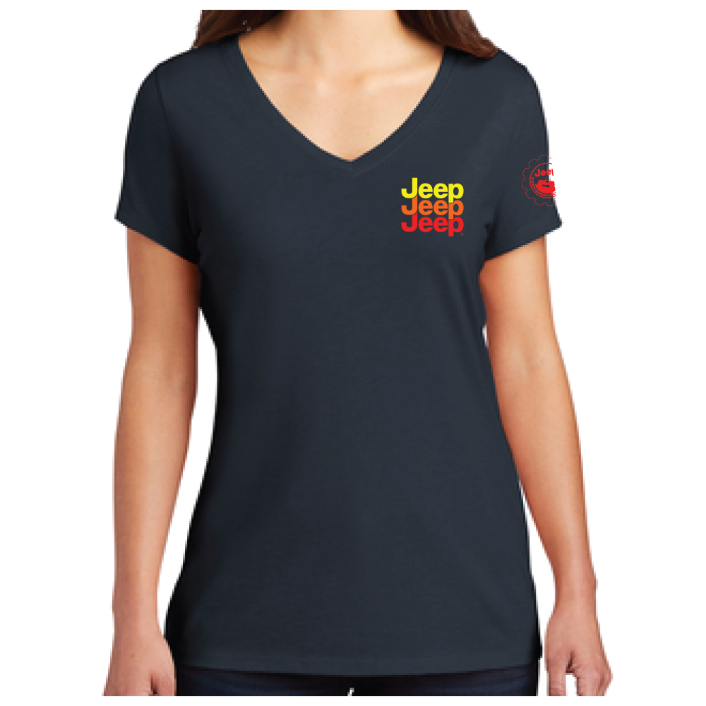 Ladies Jeep® Echo V-neck - Navy Blue