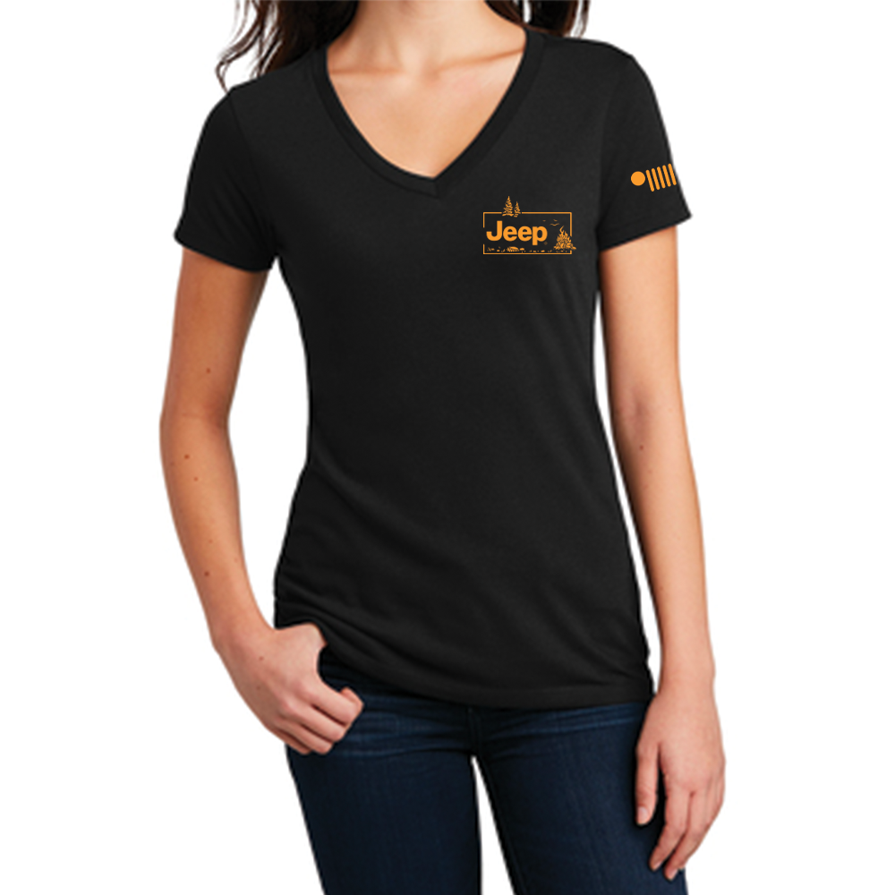 Ladies Jeep® Sasquatch V-neck - Black