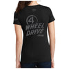 Ladies Jeep® Willys 4WD V - neck - Black - Detroit Shirt CompanyFCA - JeepT-Shirts (Apparel)