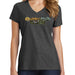 Ladies Jeep® Atomic Grille V - neck - Heather Black - Detroit Shirt CompanyFCA - JeepT-Shirts (Apparel)