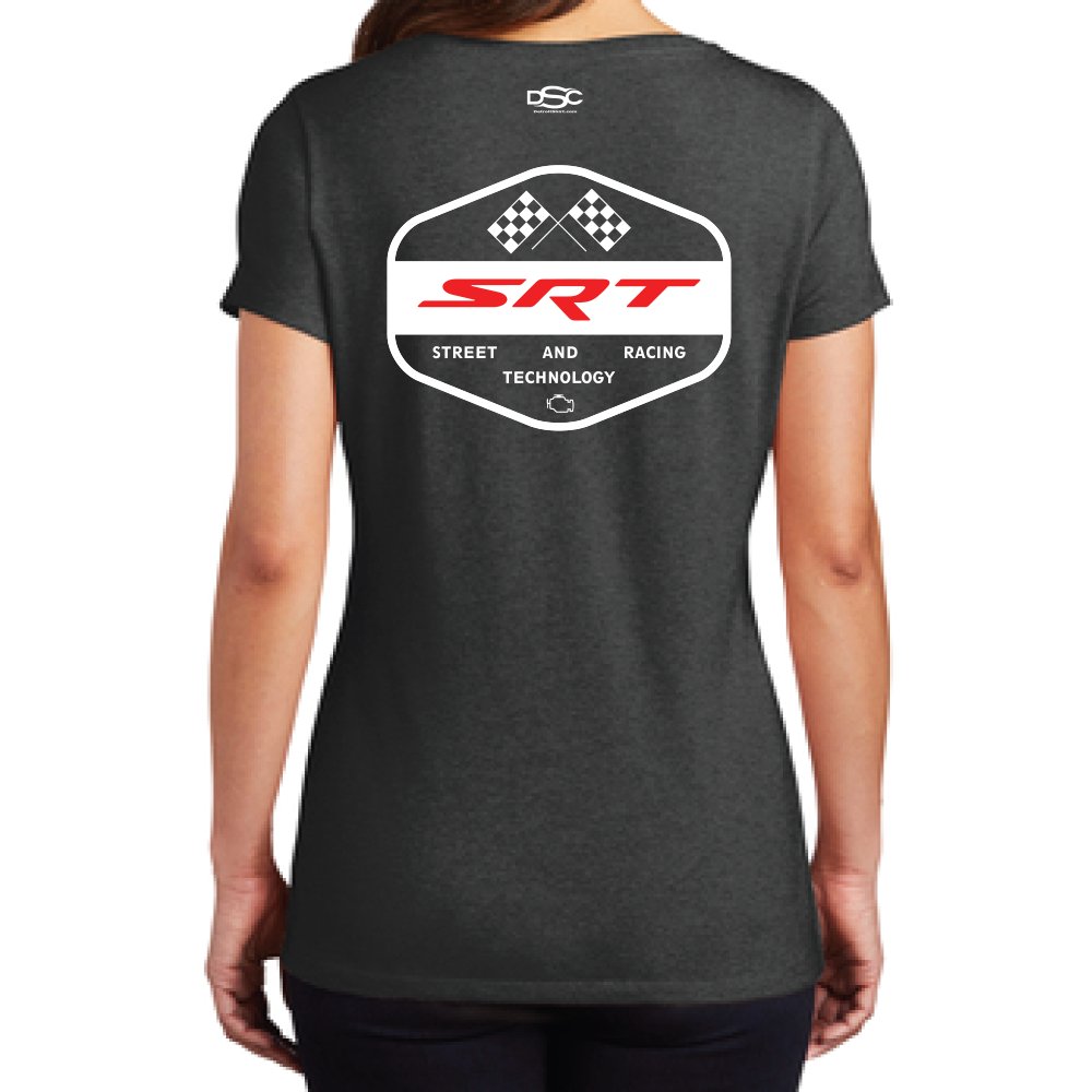 Ladies Dodge SRT Flags - Detroit Shirt CompanyFCA - DodgeT-Shirts (Apparel)