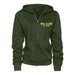 Ladies Jeep® Live Love Explore Zip - Hoodie - Olive Green - Detroit Shirt CompanyFCA - JeepHoodies (Apparel)