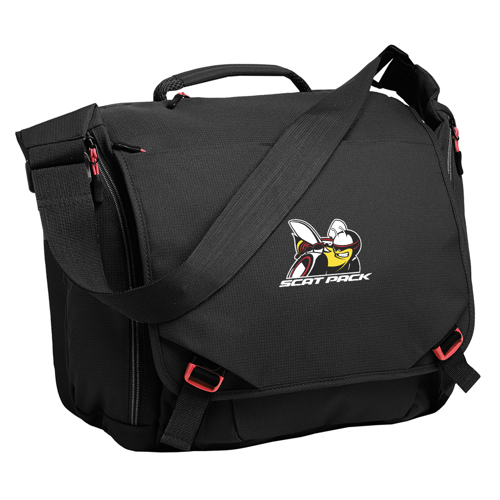 Dodge Scat Pack Messenger Bag - Black/Red