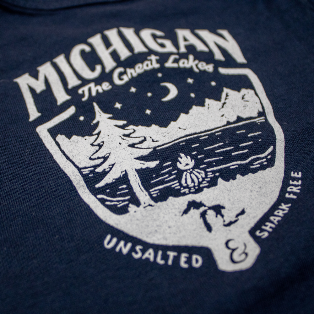 Baby Onesie - Michigan Shield - Navy