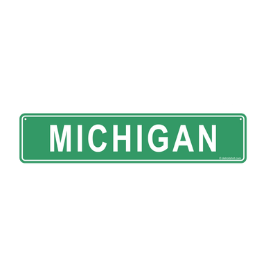 Metal Sign - Michigan Street Sign - Detroit Shirt CompanyDetroit Shirt CompanyOther Accessories