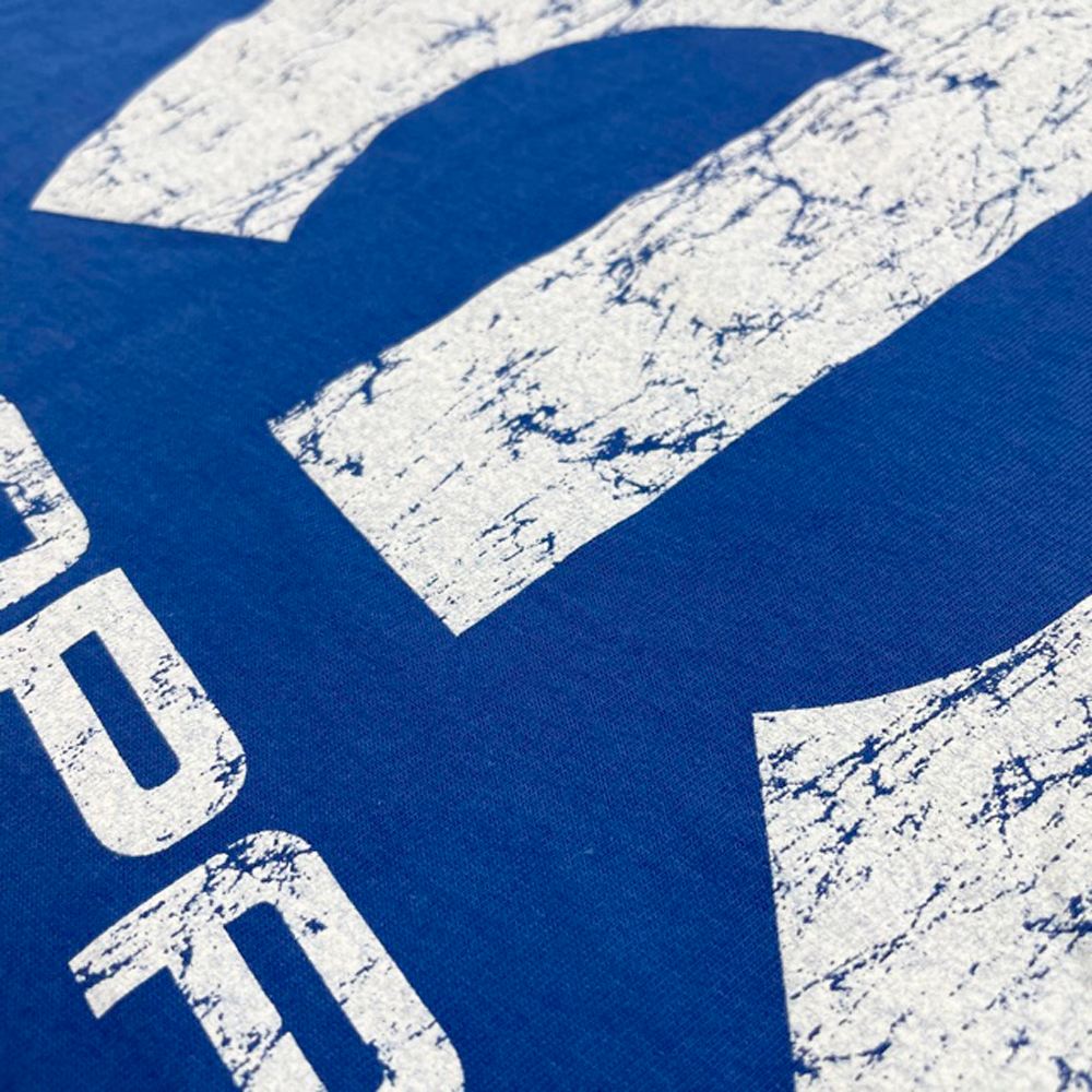 Mens T-Shirt Mopar Logo Distressed (Royal Blue)