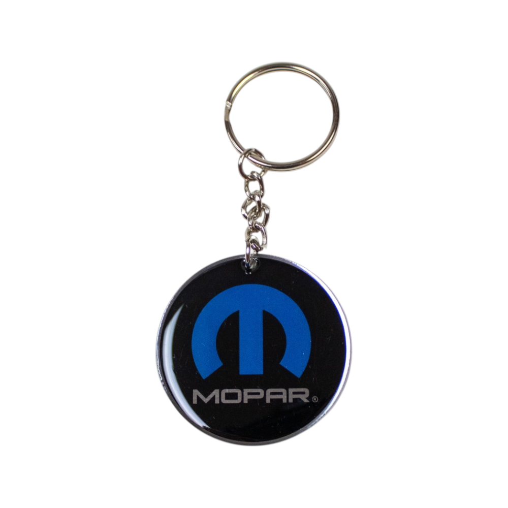 Keychain - Mopar Or No Car - Round Metal