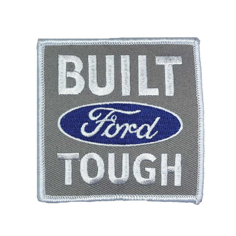 Patch - Ford Built Tough - White - Detroit Shirt CompanyDSC - FordPatches (Accessories)