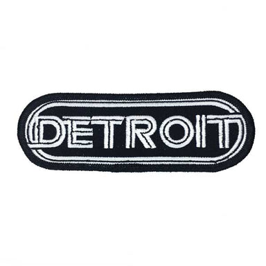 Patch - Detroit Wrap Black - Detroit Shirt CompanyDetroit Shirt CompanyPatches (Accessories)