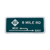 Patch - 8 Mile Rd Sign Michigan Left