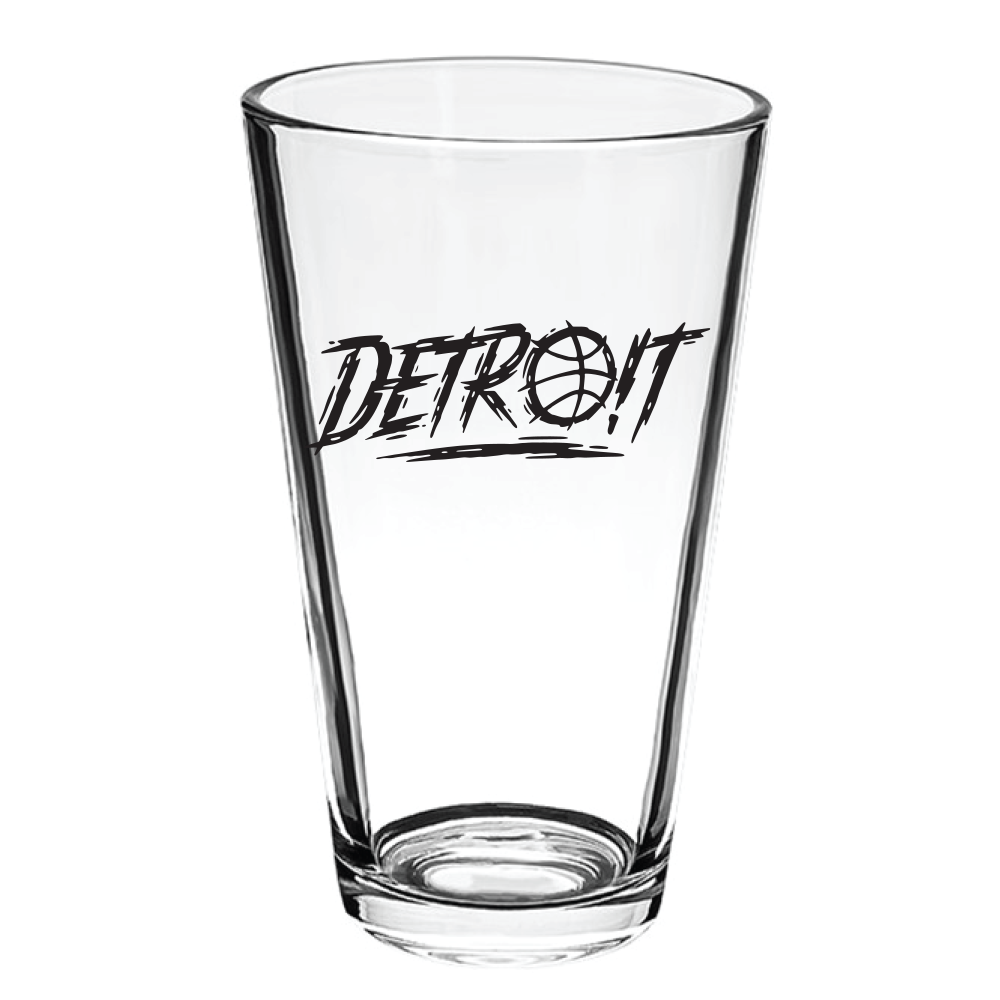 Pint Glass - Detroit Score Basketball