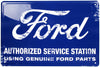 Metal Sign - Ford Authorized Service Station - Detroit Shirt CompanyHangtimeOther Accessories