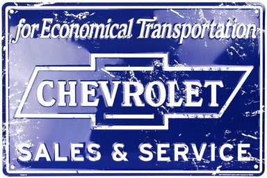 Metal Sign - Chevrolet Sales & Service - Detroit Shirt CompanyHangtimeOther Accessories