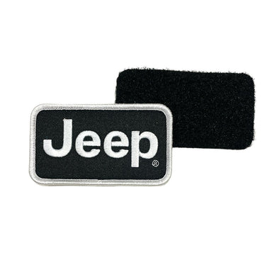 Patch - Jeep Text - Black/White - Detroit Shirt CompanyFCA - JeepPatches (Accessories)