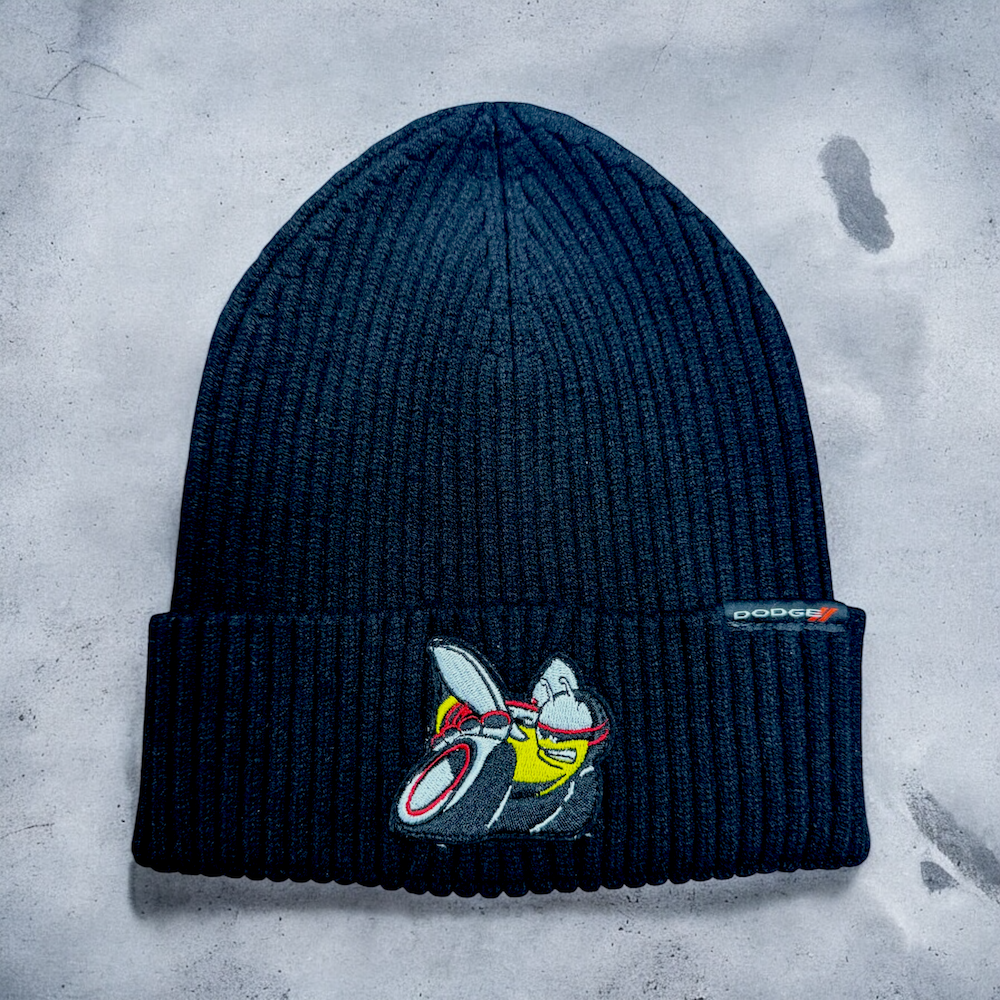 Hat - Dodge Scat Pack Flip Knit Patch - Black