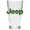 Pint Glass - Jeep Text (Jeep Green) - Detroit Shirt CompanyFCA - JeepDrinkware (Accessories)