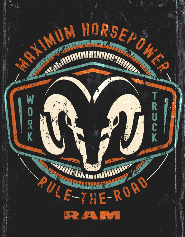 Metal Sign - RAM Maximum Horsepower
