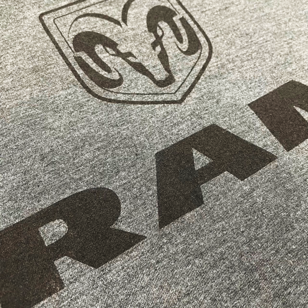 Ladies Tank Top RAM Stacked Logo - Heather Black Triblend