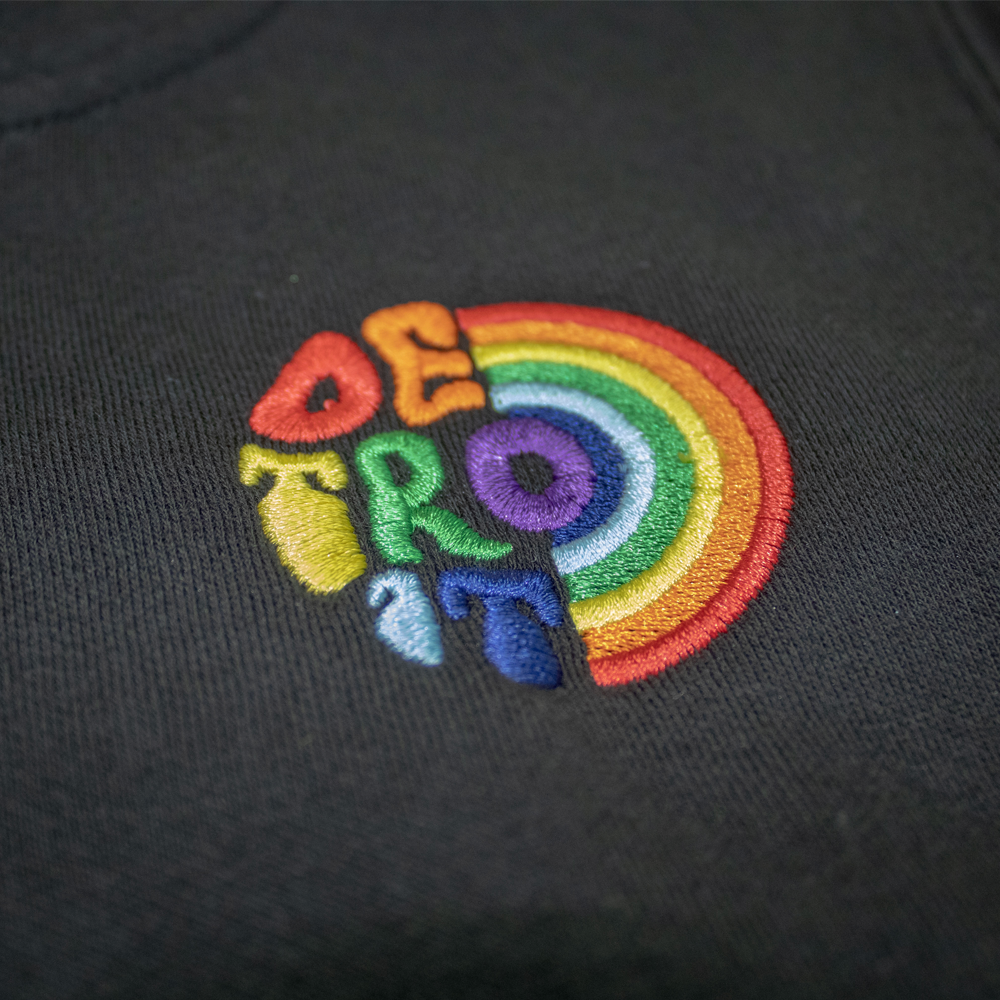 Youth - Detroit Rainbow Hoodie - Black