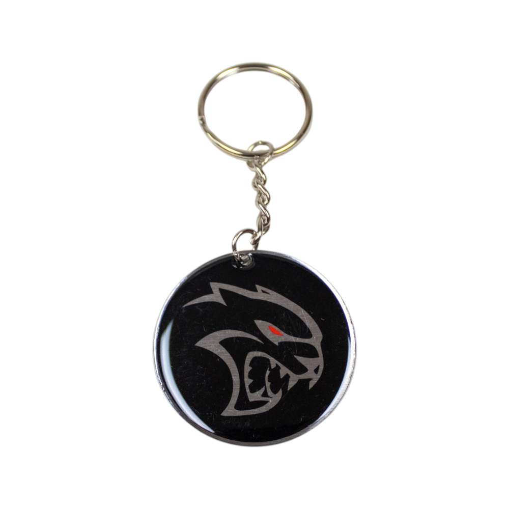 Keychain - Dodge Hellcat Redeye SRT - Round Metal