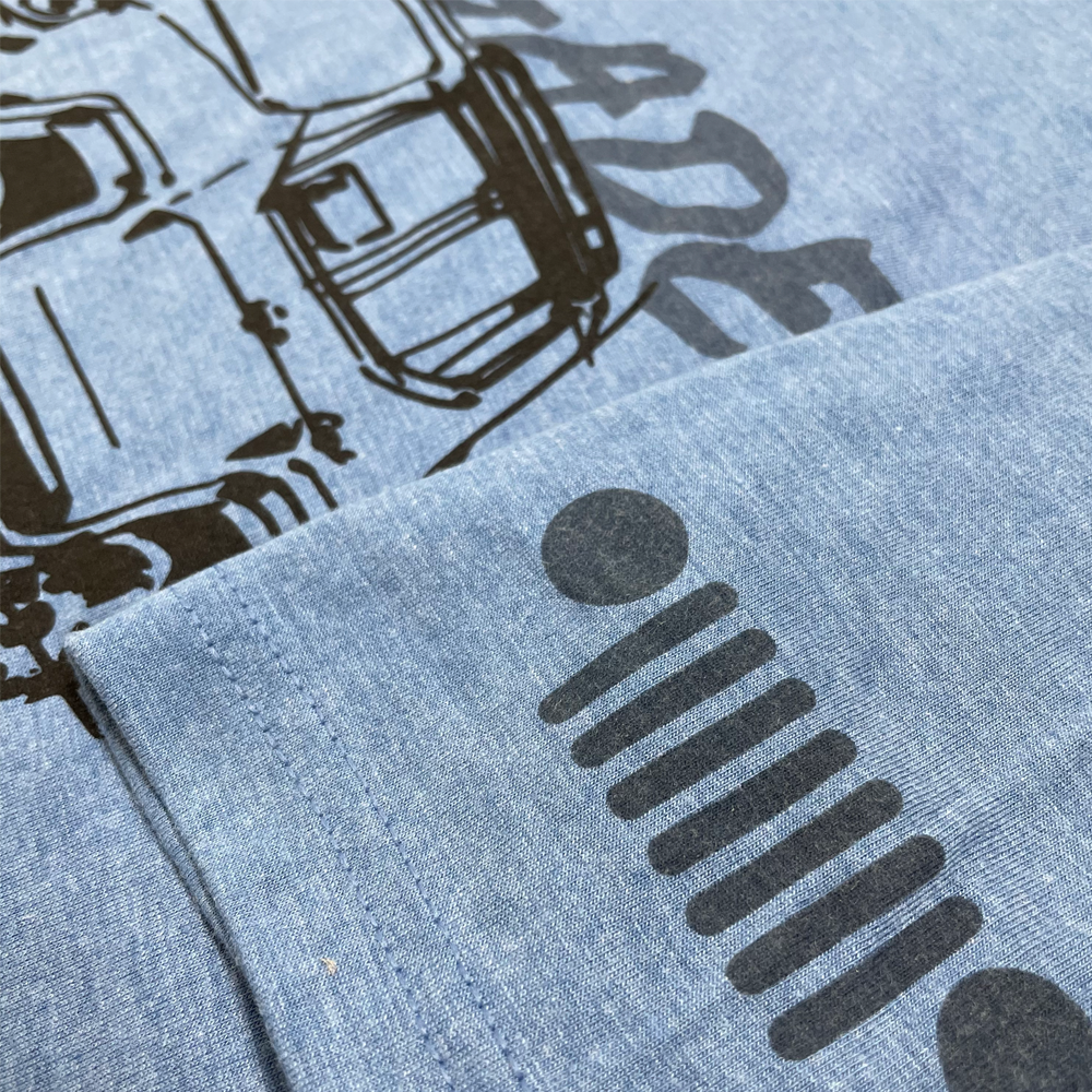 Mens T-Shirt Jeep® Renegade - LDD Series - Triblend Lake Blue