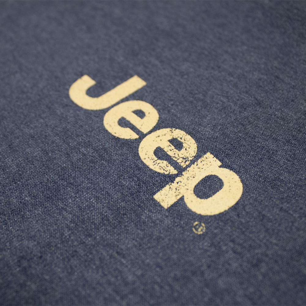 Mens Jeep® Freedom To Roam Crew Neck Sweatshirt - Heather Navy Blue