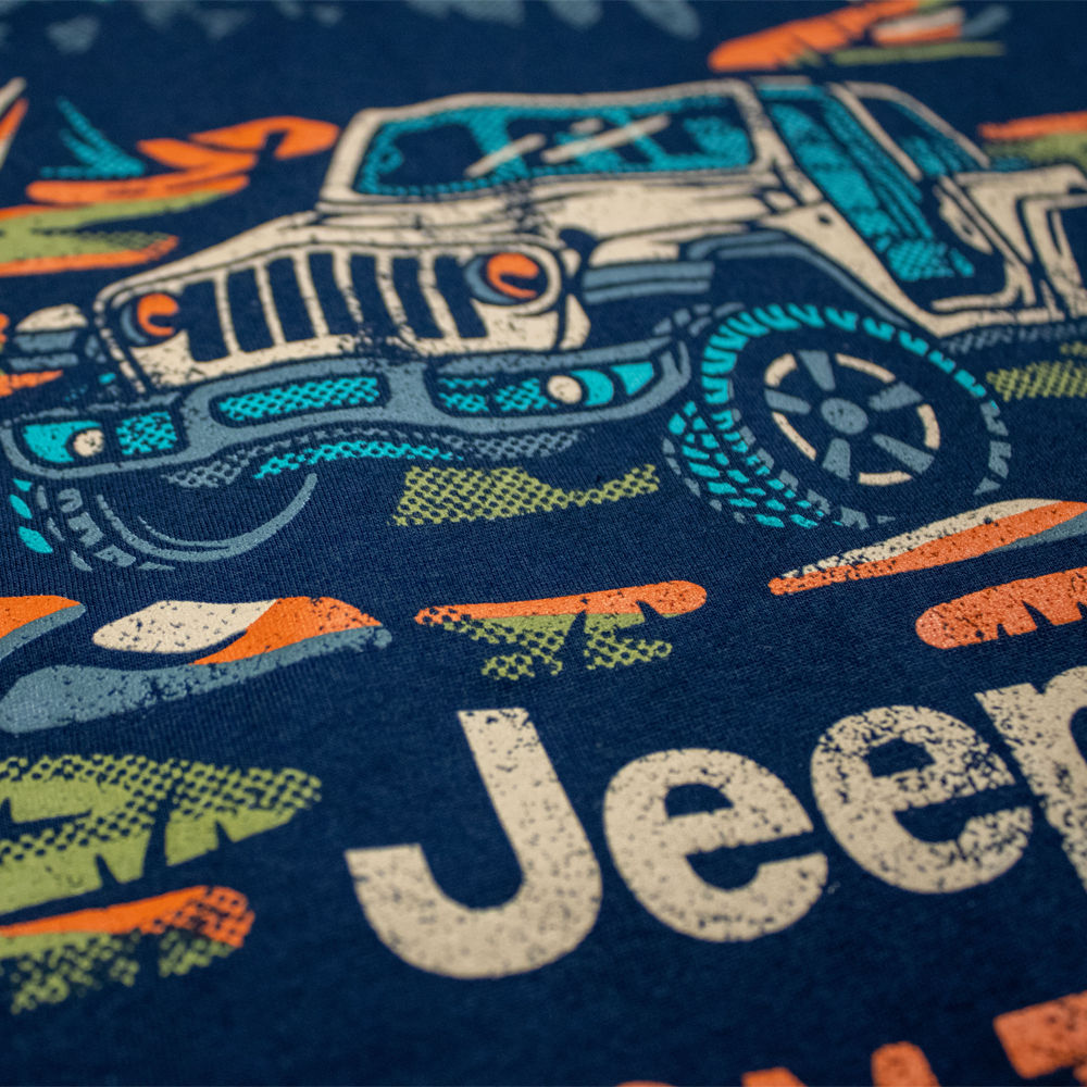 Ladies Jeep® Freedom to Roam V-neck - Navy Blue
