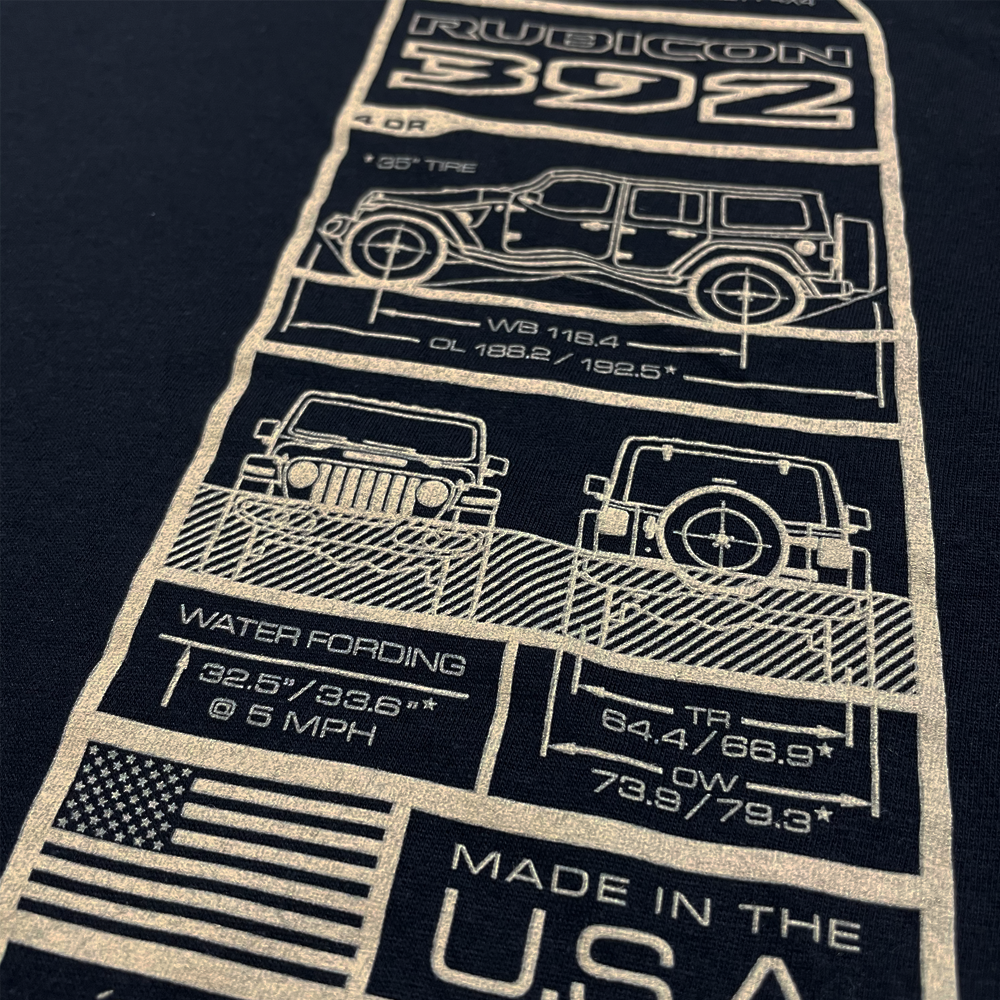 Mens T-Shirt - Jeep® Wrangler JL 392 Rubicon Spec Plate